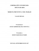 MEDICINA PREVENTIVA Y DEL TRABAJO TALLER TRES
