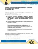 Evidencia 2: Informe sobre los procedimientos seguidos en la selección de las variables para generar indicadores