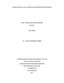 PLANEACIÓN DE LAS ACCIONES SOCIALMENTE RESPONSABLES