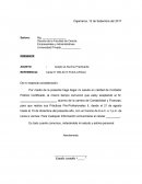 Como es la Carta de Aceptación de Practicas Pre-Profesionales