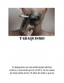 TABAQUISMO. COMPONENTES DEL CIGARRO