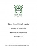 El texto fílmico: Vehículo de lenguajes