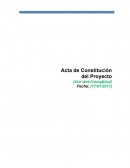 Acta de Constitución del proyecto: Plataforma de comercio electrónico para artículos de pesca