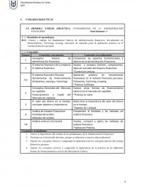 La asignatura está orientada a desarrollar habilidades para el análisis de alternativas de financiamiento de corto. Página 2