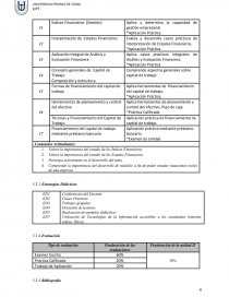 La asignatura está orientada a desarrollar habilidades para el análisis de alternativas de financiamiento de corto. Página 4