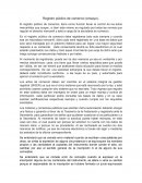 Como esta Registrado en público el comercio (ensayo).