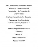 Tema de ¿Cómo Te Benefician las Actividades Físicas Terapéuticamente y Como Prevención de Enfermedades?