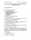 Implementar un sistema de calidad en un negocio, partiendo del concepto de calidad