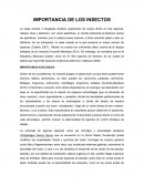 Importancia de los insectos