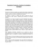 Expresión Corporal ¿Cuál es el verdadero mensaje?