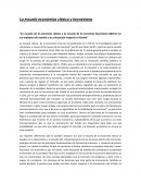 La escuela económica clásica y keynesiana