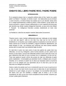 UN GRAN ENSAYO DEL LIBRO PADRE RICO PADRE POBRE