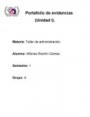 Taller de administracion ejercicios