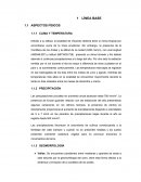 LÍNEA BASE ASPECTOS FÍSICOS