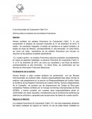 Informe sobre la Auditoría de los Estados Financieros