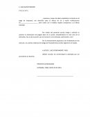 Formate devolucion documento base de la accion