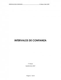 INTERVALOS DE CONFIANZA. Página 1
