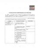CONTRATO DE SUMINISTRO DE ELECTRICIDAD