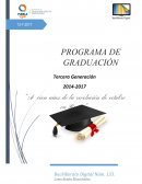 PROGRAMA DE CLAUSURA Ceremonia de graduacion