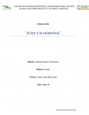 Ensayo sobre: “el ser y la existencia”.