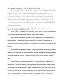 CUALES SON LOS SECTORES ECONOMICOS Y SUS APORTACIONES AL PIB. Página 1
