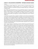 EVALUACION DEL DESEMPEÑO – METODOS CON BASE PASADO