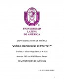 ¿Cómo promocionar en Internet?