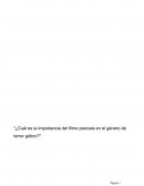 ¿Cuál es la importancia del filme psicosis en el género de terror gótico?