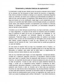 Anamnesis y metodos basicos de exploracion. Página 1