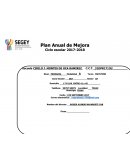 Plan de mejora 2017-2018