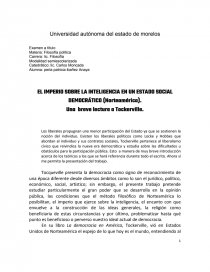 EL IMPERIO SOBRE LA INTELIGENCIA EN UN ESTADO SOCIAL DEMOCRÁTICO. Página 1