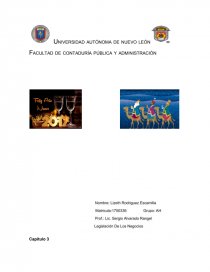 Facultad de contaduría pública y administración Legislacion de los negocios. Página 1