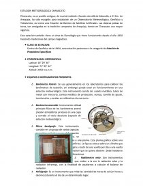 ESTACION METEOROLOGICA CHARACATO. Página 1