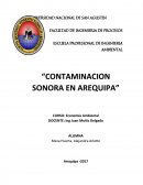 Contaminacion sonora en Arequipa