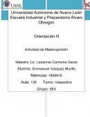 Actividad de Metacognición . Para mí, estudiar una carrera universitaria significa...