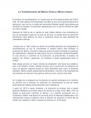 La Transformación del México Rural al México Urbano