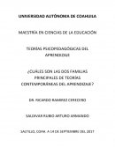 Como son las LAS TEORÍAS CONTEMPORANEAS DEL APRENDIZAJE