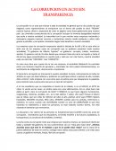 Informes de la La corrupcion un acto sin transparencia