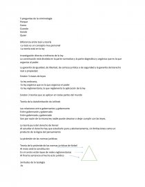 TEORIA DE DERECHO 5 preguntas de la criminología. Página 1
