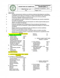 CREMA - GEL NUTRITIVA. Página 1