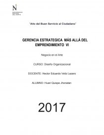 GERENCIA ESTRATEGICA MÁS ALLÁ DEL EMPRENDIMIENTO VI. Página 1