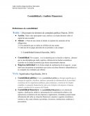 Contabilidad y Análisis Financiero Definiciones de contabilidad