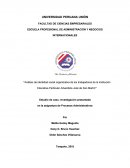 “Análisis de identidad social organizativa de los trabajadores de la Institución Educativa Particular Adventista José de San Martín”