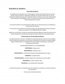 RESUMEN DE QUIMICA - REACCIONES QUIMICAS