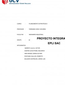 PROYECTO INTEGRADOR EPLI SAC empresa. Página 1