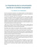 La importancia de la comunicación escrita en el ámbito empresarial