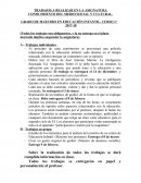 TRABAJOS A REALIZAR EN LA ASIGNATURA CONOCIMIENTO DEL MEDIO SOCIAL Y CULTURAL.