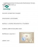 CONTROL PRESUPUESTAL Y TESORERÍA