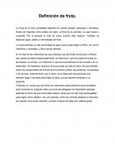 Definición de fruta