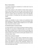 Ética y el medio ambiente